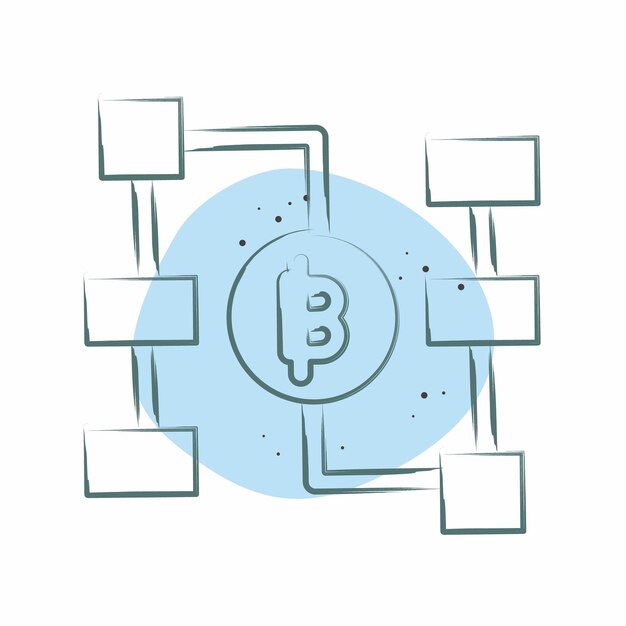 Graphic illustration depicting various cryptocurrency transactions (buying, selling, trading, mining, staking) connected by lines, with a tax form icon at the center, symbolizing taxable events.