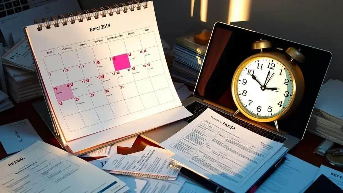 Key deadlines you need to know