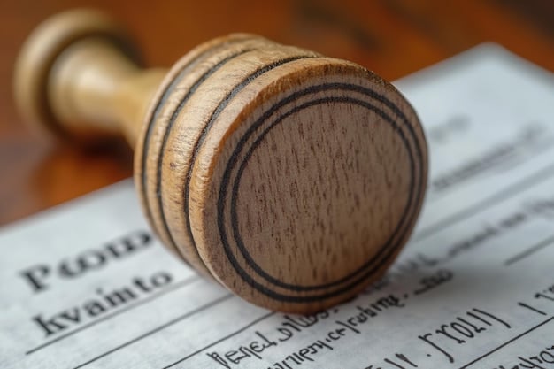 A gavel resting on a stack of tax documents, symbolizing legal and policy changes affecting tax laws for 2025.
