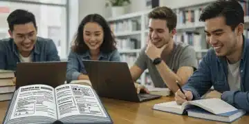 College students studying, symbolizing financial aid and academic opportunity