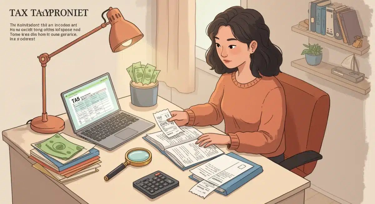 Organizing receipts for IRS home office deduction documentation