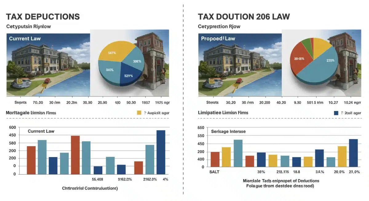 Infographic comparing current and 2026 tax deduction categories