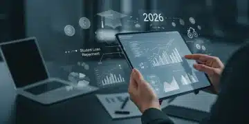 Person analyzing 2026 income-driven repayment options on a tablet