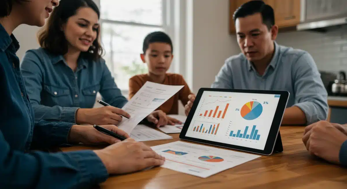 Family discussing FAFSA financial aid changes at home