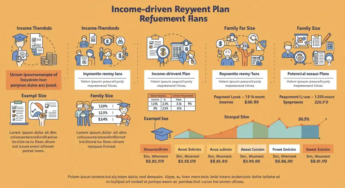 Infographic explaining key components of income-driven repayment plans