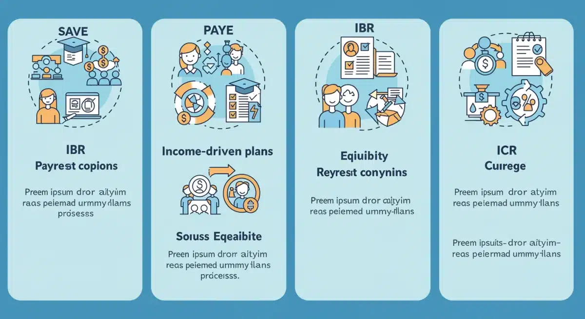 Infographic comparing income-driven repayment plans for student loans