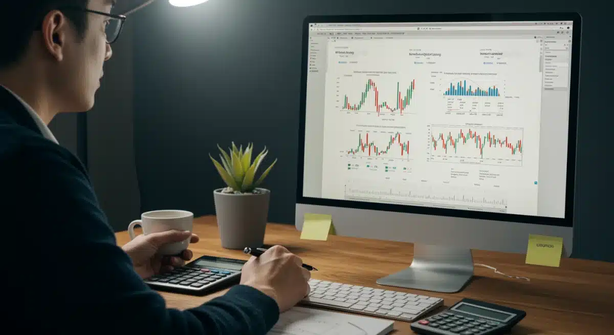 Person analyzing refinancing options for student loans on a computer