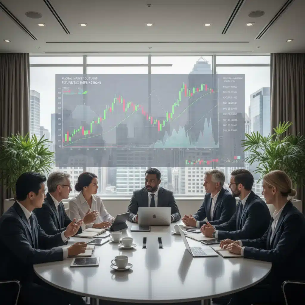 Investors discussing strategic tax planning and investment implications.