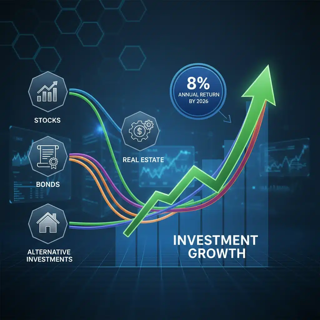 Crafting a Diversified Investment Portfolio for 8% Annual Returns by 2026